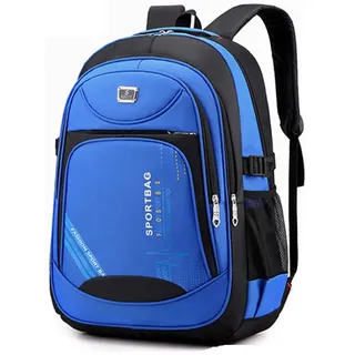 GIL-DESIGN Rucksack Wanderrucksack Wasserdicht Outdoor Damen Herren Schultasche Laptop M7 (Blau)