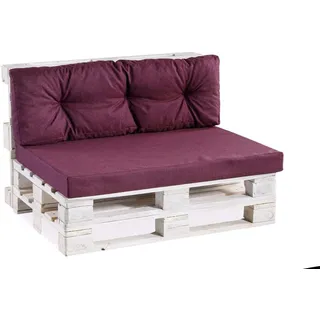 Gutekissen® Palettenkissen Palettenauflagen PPF (Eckkissen 60x40 gesteppt, Violett)