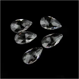 38 mm 50 mm 63 mm K9 Glas Kristall Prismen Anhänger Kronleuchter Teile Kristalle Beleuchtung Lampe Ersatzteile (Farbe: 38 mm, 10 Stück)