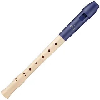 Moeck Blockflöte 1023 Flauto 1 Plus Ahorn Kopf aus Kunststoff/Königsblau