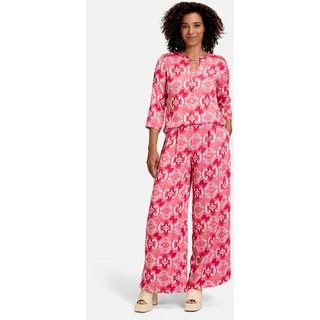 Cartoon Schlupfbluse mit Rüschen Rot 34