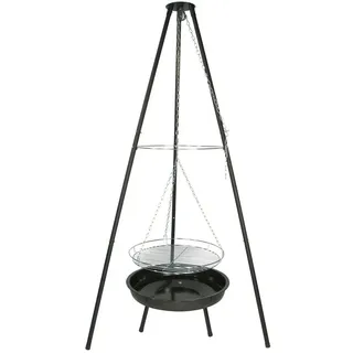 Schwenkgrill Dreibein höhenverstellbar Grill Holzkohlegrill Feuerschale Garten