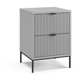Vicco Nachtschrank Eliza 40 x 55,4 x 55,4 cm Grau/Schwarz