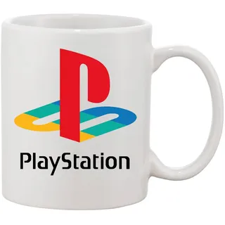 Blondie & Brownie Tasse Playstation Gamer Nerd Spiele Konsole, Keramik, Spülmaschinenfest weiß