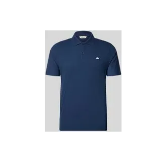 Slim Fit Poloshirt mit Logo Modell 'EDMOND', Marine, S