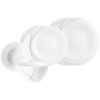 SELTMANN WEIDEN Trio Highline Kombiservice 6-tlg. weiß-grau
