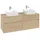 Waschbeckenunterschrank 140 x 55 cm Nordic Oak