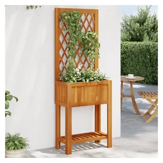 vidaXL Pflanzkübel mit Rankgitter & Ablage 55x29,5x152 cm Akazienholz