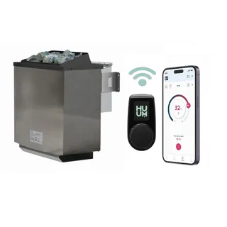 Karibu Bio-Kombiofen 9 kW + Huum WLAN Steuergerät