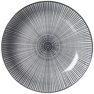 Ritzenhoff & Breker Takeo Stripes Suppenteller 20,5 cm schwarz/weiß 6er Set