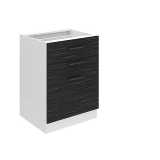 Belini Unterschrank Küchenunterschrank 60 x 82 x 51,6 cm Schwarz