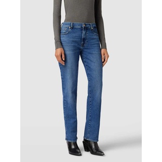 Straight Leg Jeans im 5-Pocket-Design Modell 'Ellie', Blau, 32