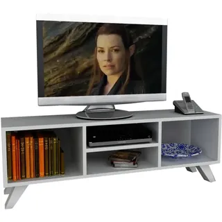 Wohnwand Weiß TV Schrank Wohnzimmer TV Lowboard Holz Board modern Sideboard 1728