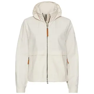 CAMEL ACTIVE Leichte Jacke mit verstaubarer Kapuze in Perlweiß | Gr.: 36
