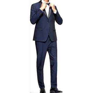 Keskin Collection Anzug 4-teilig Keskin Collection Anzug 4-teilig Festlicher Anzug Herren Set blau 52