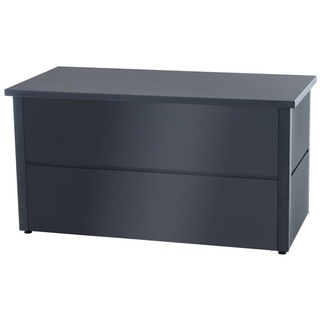 TPFGarden Auflagenbox Adlan Größe XL - aus schwarz beschichtetem Edelstahl (Aufbewahrungsbox Garten - wasserdichte Gartentruhe, Gartenbox mit hochwertiger Gasfeder), Maße: Volumen 776 Liter - Außenmaße: (TxBxH): 69 x 185 x 85cm schwarz 185 cm x 69 cm x 85 cm