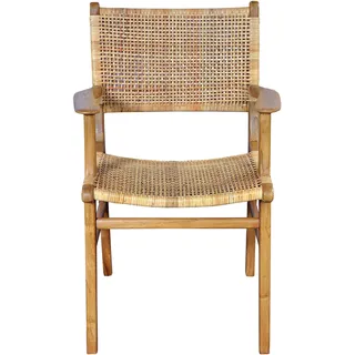 SIT Möbel Armlehnstuhl Teak/Rattan natur