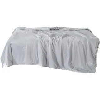 Musselin Decke Erwachsene, Bettdecke 180x200cm, Sommer Decke, Sommerdecke für Menschen Besser Schlafen Bei Hitze, Leichte Sommerdecke für Sommer Selbstkühlende Schweißableitend Und Atmungsaktiv,Grau