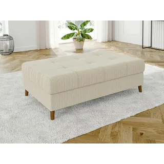 s-style möbel Hocker Cord 118 x 40 x 73 cm Beige