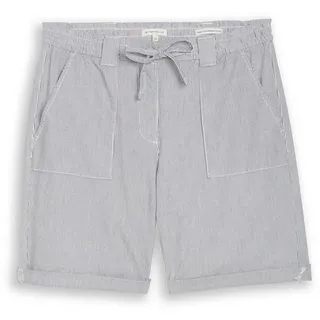 TOM TAILOR Bermudas Chino Bermuda Shorts mit Kordelzug blau 34