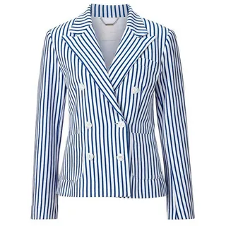 Rich & Royal Jackenblazer Tweed Jersey doublebreasted blazer, azzure blue 38
