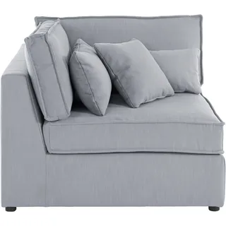 OTTO home Couch Baumwolle/Polyester 1-Sitzer Silber