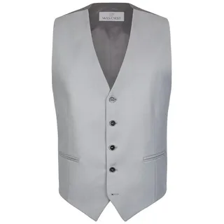 Wilvorst Anzugweste Wilvorst CLASSICs Herren Cut-Weste V-Neck Classic-Fit Grau grau 56