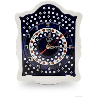 Bunzlauer Keramik Original Wanduhr 22.3x29.7x3x0 cm Dekor 41