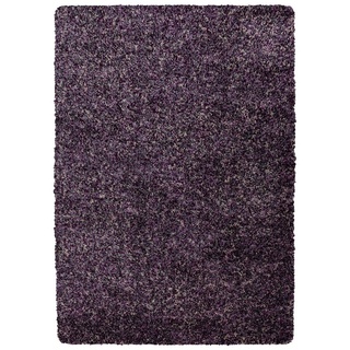 Teppich Meliert Design, Teppium, Rund, Höhe: 30 mm, Teppich Meliert Design Teppich Violett Vintage-Stil Teppich Wohnzimmer lila