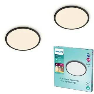 Philips Superslim 2x 18W schwarz