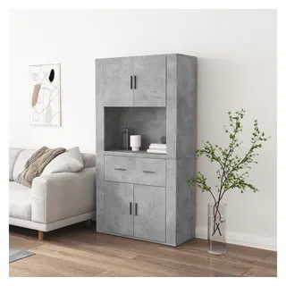 vidaXL Highboard Betongrau Holzwerkstoff