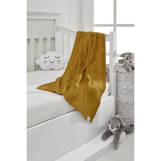 Babydecke »90x70cm - Strickdecke aus 100% BIO Baumwolle«, SEI Design gelb