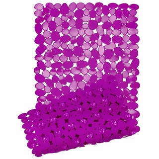 Badematte »Badewanneneinlage 70 x 35 cm eckig oder oval mit Saugnoppen Badematte für die Badewanne in verschiedenen Farben Einlage Badewannenmatte Antirutsch« StickandShine lila