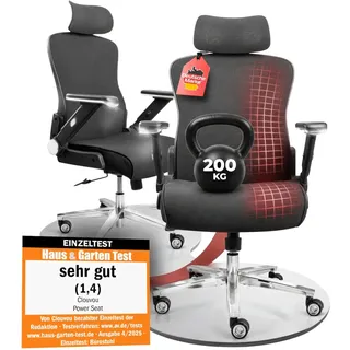 clouvou PowerSeat Kunststoff Schwarz
