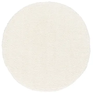 Pergamon Aloha Hochflor Teppich Ø 200 cm Weiß