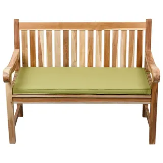 wohnfreuden Hockerbank Teak Gartenbank geschliffen inkl. Kissen, 3352 braun