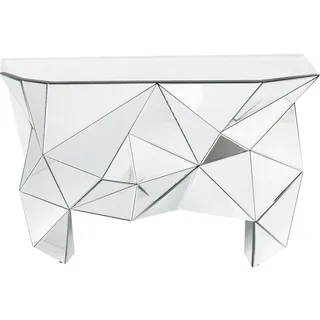 Kare Design, Spiegel Konsole Prisma, Flurkonsole verspiegelt, Luxus Konsole, Glas, 80x126,5x38cm (H/B/T)