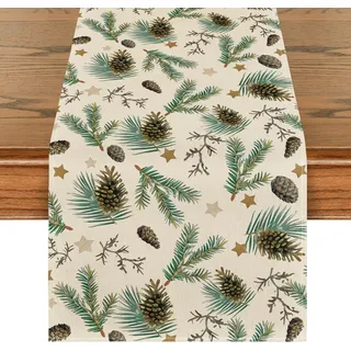 Weihnachtstischläufer Winter Dekorativ Ästhetisch 40x180 cm Braun - Braun