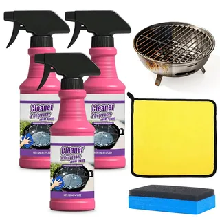 Schnell wirkendes Hochleistungs-Grill-Entfettungsspray, 2026 Neuest backofenreiniger extra stark,Grillreiniger,Löst Fett und Speisereste – für Backofen, Grill & Herdplatten (2)