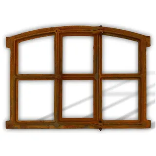 aubaho Gussfenster Eisenfenster Antikfenster Stallfenster Fenster Gartenmauer Giebelfenster