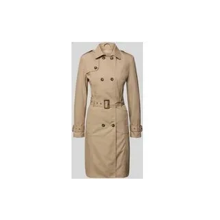 Regular Fit Mantel mit Umlegekragen Modell 'Lora', Taupe, L
