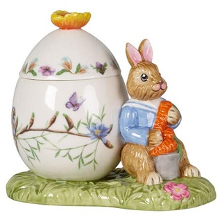 Villeroy und Boch Bunny Tales Osterei Max mit Möhre, dekorative Dose für Leckereien, Hartporzellan, 11 x 6,5 x 9,5 cm, bunt, 11 x 6,5 x 9,5