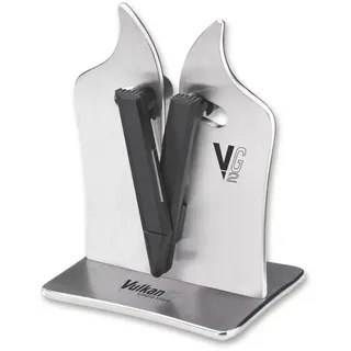Vulkanus Unisex – Erwachsene Messerschärfer Professional G2 Schärfgerät, silber, One Size