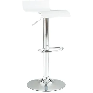 miliboo Design-Barhocker höhenverstellbar drehbar  Weiß