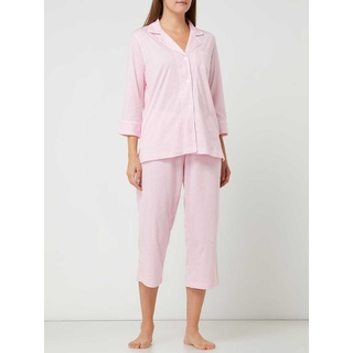Pyjama mit Streifenmuster, Rosa, XL