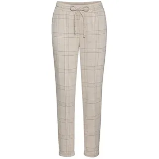 VIVANCE Jogger Pants mit Karomuster Beige/Rosa 38