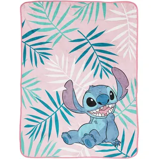 Disney Lilo und Stitch Kuscheldecke 130 x 150 cm Rosa