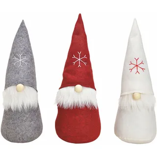 Spetebo - Wichtel Xxl 3er Set - 50 Cm - Deko Weihnachtszeit Weihnachten Weihnachtsdeko