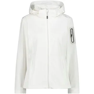 Softshelljacke CMP Gr. 48, weiß (bianco, stone) Damen Jacken Sportjacken Atmungsaktiv & Windabweisend Wasserabweisend