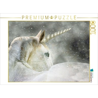 CALVENDO Puzzle »CALVENDO Puzzle Mein Einhorn 1000 Teile Lege-Größe 64 x 48 cm Foto-Puzzle Bild von Liselotte Brunner-Klaus«, 1000 Puzzleteile